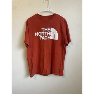 The North‎ Face Men's Orange and Black Classic Fit T-Shirt Size Large